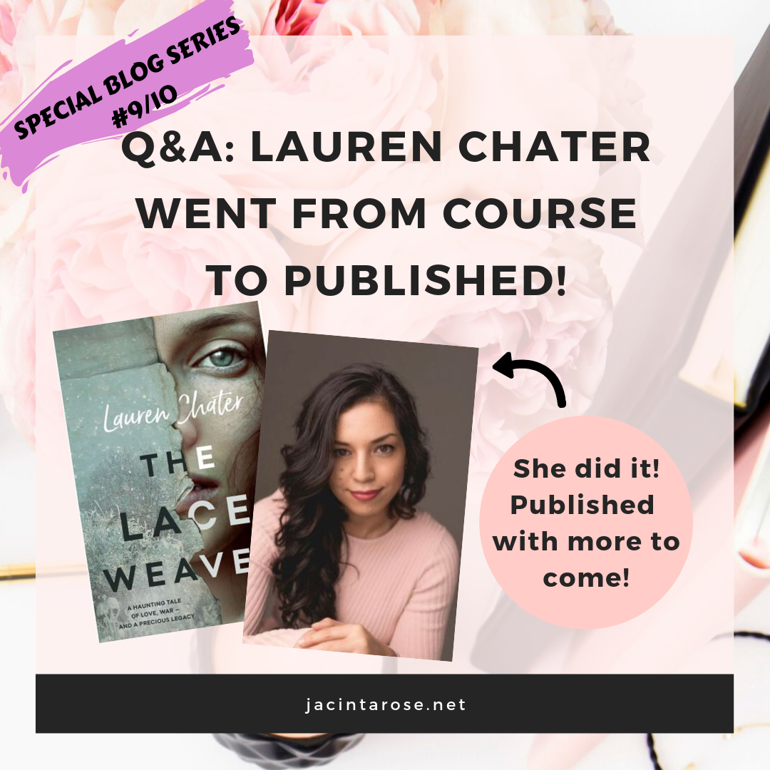 Meet Lauren Chater: From writing course to published | Jacinta Rose